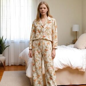 Floral Cream Pajama Set